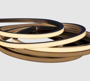 Static White Flexible LED Neon Strip Light with Sealed Silicone Jacketing for Cove, Accent, and Façade Lighting
