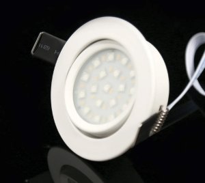 4000K Swivel LED Puck Light with High CRI 90+ for Retail Displays, Display Cabinets, and Accent Downlighting