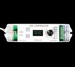 5-in-1 Flicker-Free  RGBW LED Controller for Precision Dimming of 12V to 48V Color-Changing Lighting Systems