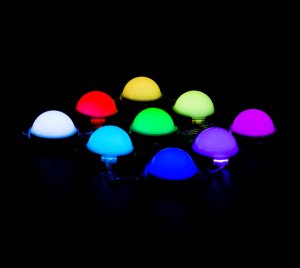 Individually Controllable RGB LED Domes for Pixel Mapping, Stage Lighting, and Architectural Installations