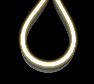 IP65 3,000K Neutral White Flexible LED Neon Strip Light with 25mm Bending Radius and Slim 6mm Profile