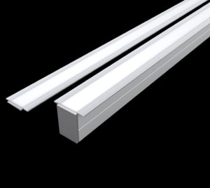 Recessed Aluminum LED Channel for Custom Linear Lighting in Modern Interior Applications