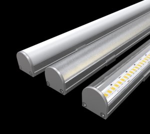 Rounded LED Aluminum Profile with Clear, Frosted, and Milky Lens Options