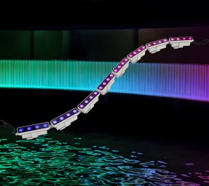 Programmable RGBW LED Wall Washer and Grazer for Bridges, Columns, Curved Façades, and Landscape Features
