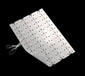 Addressable RGB LED Sheets with SPI Controls for Dynamic Color Effects in Architectural and Display Lighting