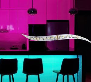Waterproof DMX RGBA LED Strip for Cove, Accent, and Custom Linear Lighting Applications