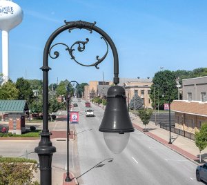 Decorative Outdoor Downlight Pendant for Street, Park, and Municipal Area Illumination