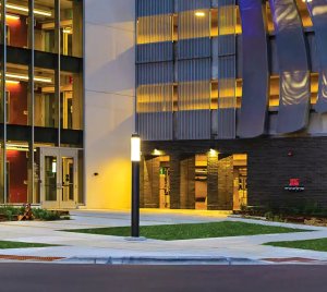 Cylindrical LED Light Columns for Pedestrian Plazas, Streets, Urban Landscapes, and Parks