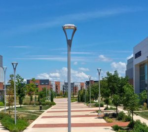 Contemporary LED Post-Top Light for Commercial, Institutional, and Municipal Spaces