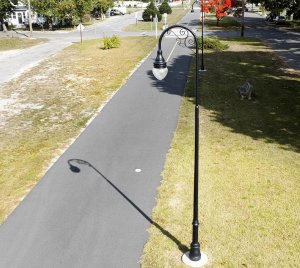 Decorative Urban Pendant Lighting Fixture for Parks, Plazas, Campuses, and Municipal Streets