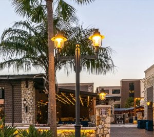 Gaslight Style Post Top Outdoor LED Lantern for Streets and Parks