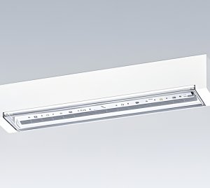 Dual-Function Wall and Ceiling Emergency Luminaire with Integrated Safety Sign Functionality