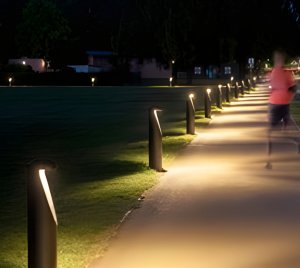 Modern Outdoor Bollard Light with IDA Dark Sky Compliance and Vandal-Resistant Steel Construction