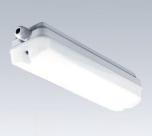 Vandal-Resistant LED Bulkhead for Industrial, Logistics, Emergency, and Public Amenity Lighting