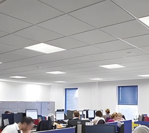 Intelligent LED Troffer Lights with App-Based Wireless Control and Integrated Sensors for Offices, Schools and Workspaces