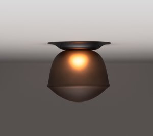 Residential and Commercial LED Ceiling Light with Etched Citrine Glass and Dimmable TRIAC/0–10V or DALI Controls
