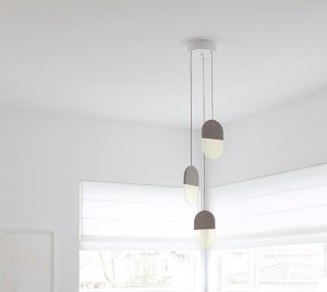 Modern Acoustic Pendant Light with Clear Panel Glow for Office and Hospitality Spaces