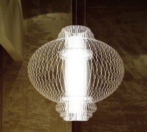 Contemporary Lantern-Inspired Chandelier with Layered Jagged Acrylic Panels and Central Frosted LED Tube for Elegant Ambient Lighting