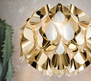 Artistic Chandelier Light with Innovative Aluminum Vaporization Finish and Dynamic Light Reflection