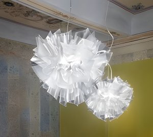 Designer Pendant Light with Handcrafted Pleated Elements and Magnetic System for Elegant Interiors