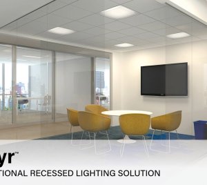 Architectural Recessed LED Panel Light with Floating Diffuser and High-Efficiency Optical Microstructure