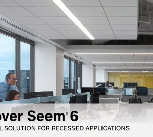 Architectural 6-Inch Aperture Linear LED Luminaire with Flush, Regress, and Pop-Down Lens Shielding Options for Visual Comfort