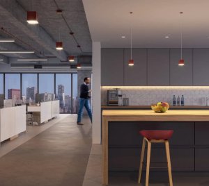 Cuboid LED Pendant Light with 0-10V, DALI, DMX, and Lutron Dimming Controls