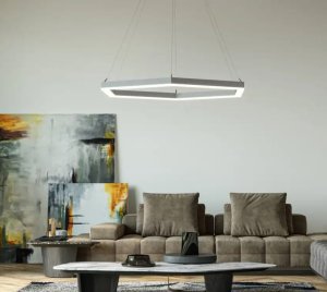 Architectural LED Chandelier Lights with Optional DALI, DMX, Lutron, ELDO, or PoE Drivers for Smart Lighting Control
