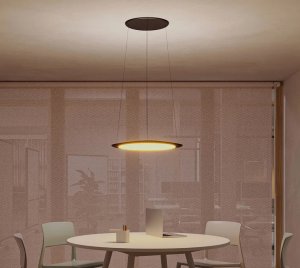 Smart Architectural Pendant Light with Circadian Lighting and Color Temperature Control