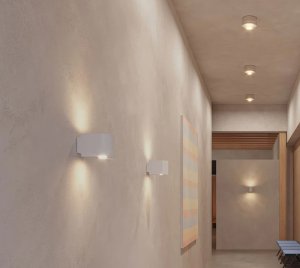 Dimmable LED Wall Sconce for Modern Interiors with Up and Down Light Distribution