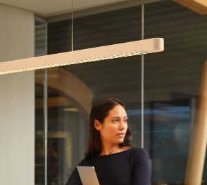 Linear LED Pendant Light with Adjustable Height, Color Temperature, and Smart App Control