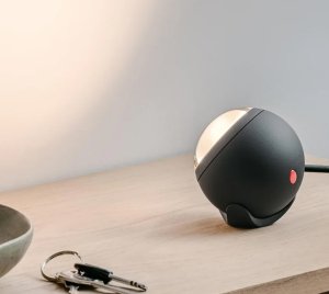 Table Spotlight with Pushbutton Dimmer and Movable Head for Accent Lighting