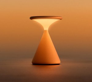 Portable Rechargeable Lamp with Melatonin-Supportive Spectrum and Soft Matte Light Diffusion