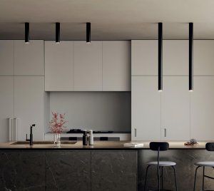 Modern Cylindrical LED Downlights with Slim Tubular Form for Contemporary Interior Design Projects