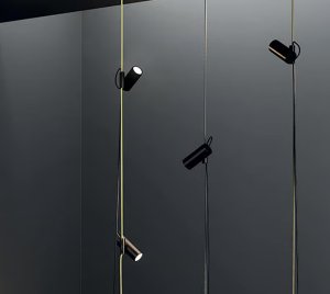 Modern Suspended Rope Lamp with Counterweight and Vertical Adjustment for Living Rooms and Workspaces