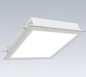 Recessed LED Surgical Light for Operating Rooms With Triple Gasketed Cleanroom Construction