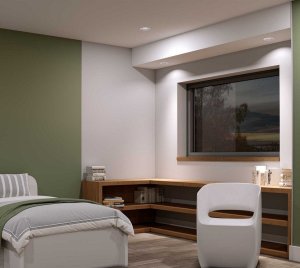 IK10 Impact Resistant Recessed LED Downlight for Behavioral Health and Correctional Facilities