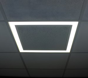 Geometric Recessed LED Troffer with Tunable White and Wireless Control Options