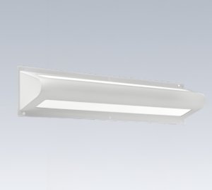 Wall-Mounted Correctional LED Fixture with Bi-Directional Up and Down Light Distribution