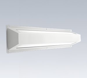 Bi-Directional Wall Light with Door-Free Design for Behavioral Health and Correctional Facilities