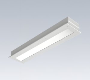 Recessed Convertible LED Ceiling Light for Washrooms, Corridors, and Sally Ports with Ligature Resistant Design