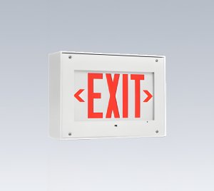 Ligature Resistant Surface Mount Exit Sign for Correctional and Behavioral Health Facilities