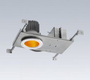 Ligature Resistant Red and Amber LED Downlight for Correctional, Behavioral Health, and Institutional Facilities