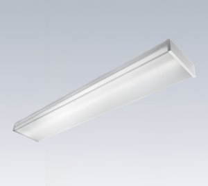 8-Inch Wide Surface Mount Linear LED Wraparound Light for Ceiling or Wall Installation