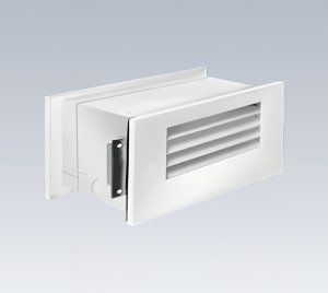 Recessed Wall Mount Step Lights with Antimicrobial and Ligature-Resistant Construction