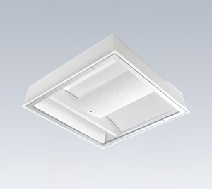 Patient Room LED Troffer Light with Ambient and Reading Functions for Healthcare Ceilings