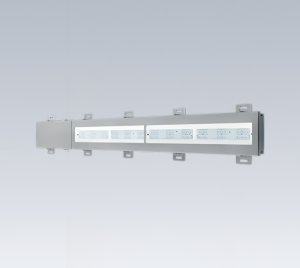 Linear LED Tunnel Light for Underpasses and Transition Zones with Continuous or Discontinuous Row Mounting
