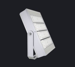 Modular LED Flood Light with Smart Dimming, Motion, and Zigbee Sensor Capabilities for Outdoor, Industrial, and Sports Applications
