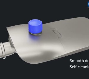 Smart LED Street Light with NEMA 3, 5, or 7-Pin Sockets and Zhaga Socket for Zigbee, LoRa, Motion, or Casambi Integration