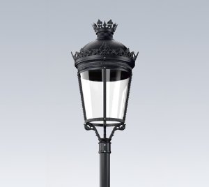 Classic Style Post Top LED Street Light for Residential Roads, Parking Areas, and Pedestrian Walkways
